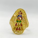 BOMBAY PEACOCK GOLD RING