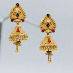 GOLD FLORAL JHUMKAS - Image 2