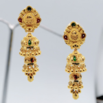 TRADITIONAL GOLD JHUMKAS DOUBLE CHANDELIER