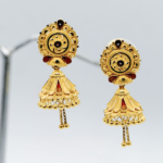 GOLD FLORAL JHUMKAS