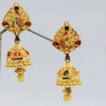 TRADITIONAL GOLD JHUMKAS SINGLE CHANDELIER