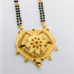 GOLD FLORAL MANGALSUTRA PENDANT