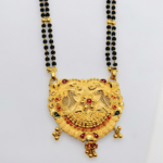 GOLD FLORAL MANGALSUTRA PENDANT