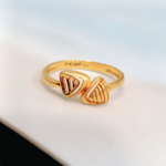 DOUBLE TRIANGLE SYMBOL RING