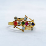 STONE FANCY GOLD RING
