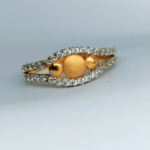 FANCY GLOSSY STONE GOLD RING