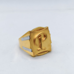 ALPHABET ELEGANT LOOK GOLD RING