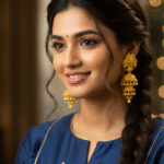 TRADITIONAL GOLD JHUMKAS DOUBLE CHANDELIER