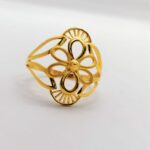 FLORAL PATTERN FINGER RING