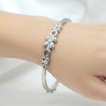 FLOWER SEQUENCE BRACELET SILVER 92.5