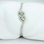 DOUBLE HEART BRACELET SILVER 92.5
