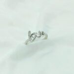 SCRIPT LOVE RING SILVER 925 - Image 2