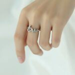 SCRIPT LOVE RING SILVER 925